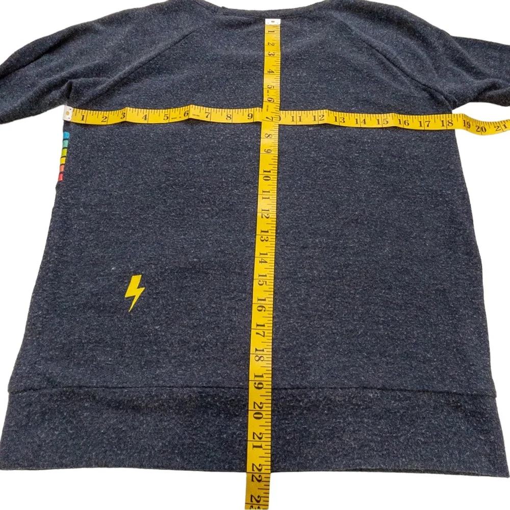 Chaser Sweatshirt Top One Love Rainbow Long Sleeve Stripe S - Picture 8 of 11
